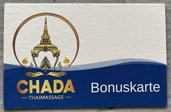 CHADA Bonuskarte Vorderseite CHADA Bonuskarte Vorderseite