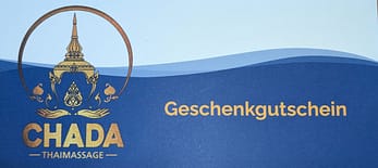 CHADA-Geschenkgutschein CHADA Thaimassage Tettnang Geschenkgutschein