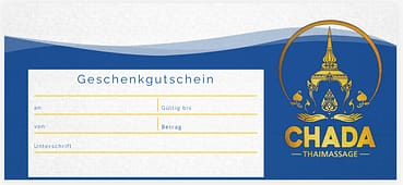 CHADA Thaimassage Tettnang Geschenkgutschein CHADA Thaimassage Tettnang Geschenkgutschein